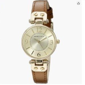 Anne Klein Women's Leather Strap Watch